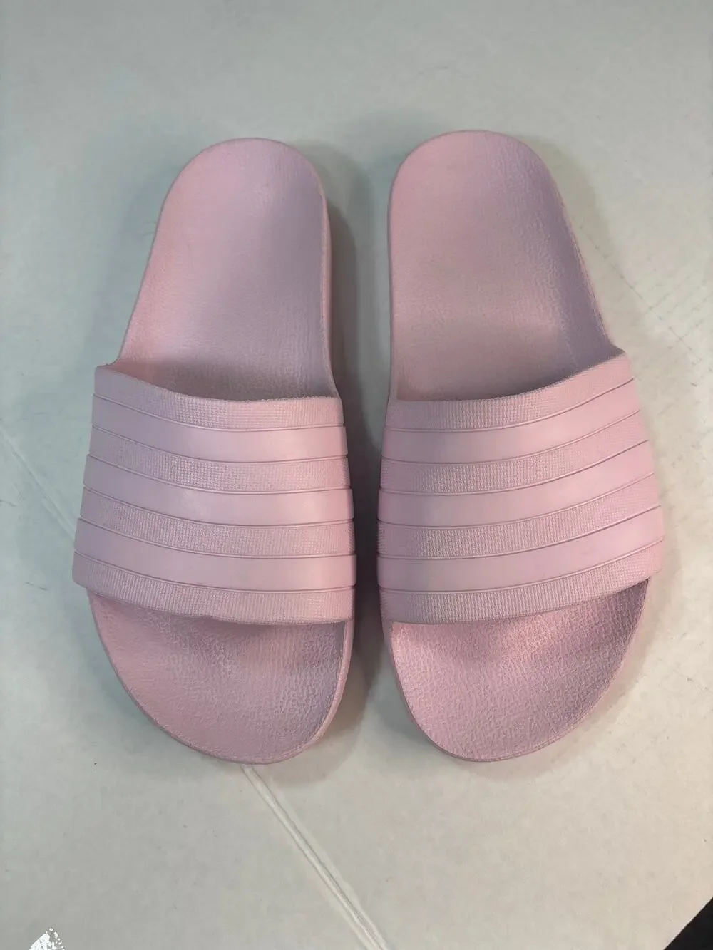 Adidas Women's Pink Adilette Comfort Slides - Size 9